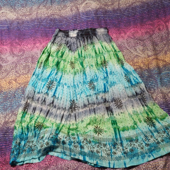 boho indian skirt